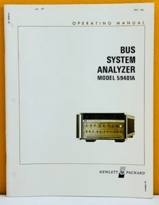 HP Agilent 59401-90001 1975 Modelo 59401A Sistema de Bus Analizador Manual de Operación. - Imagen 1 de 2