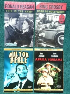 BUY1GET4 Ronald Reagan Milton Berle Bing Crosby Abbott & Costello Comedy DVD s - Picture 1 of 5
