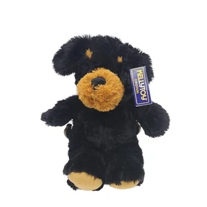Peluche Kellytoy Rottweiler Negro Cachorro Perro Peluche Etiquetas Suaves Niños 16" - Imagen 1 de 6