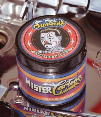 Suavecito X Mister Cartoon Master Deluxe pomada firme/forte 4 oz - Imagem 1 de 2