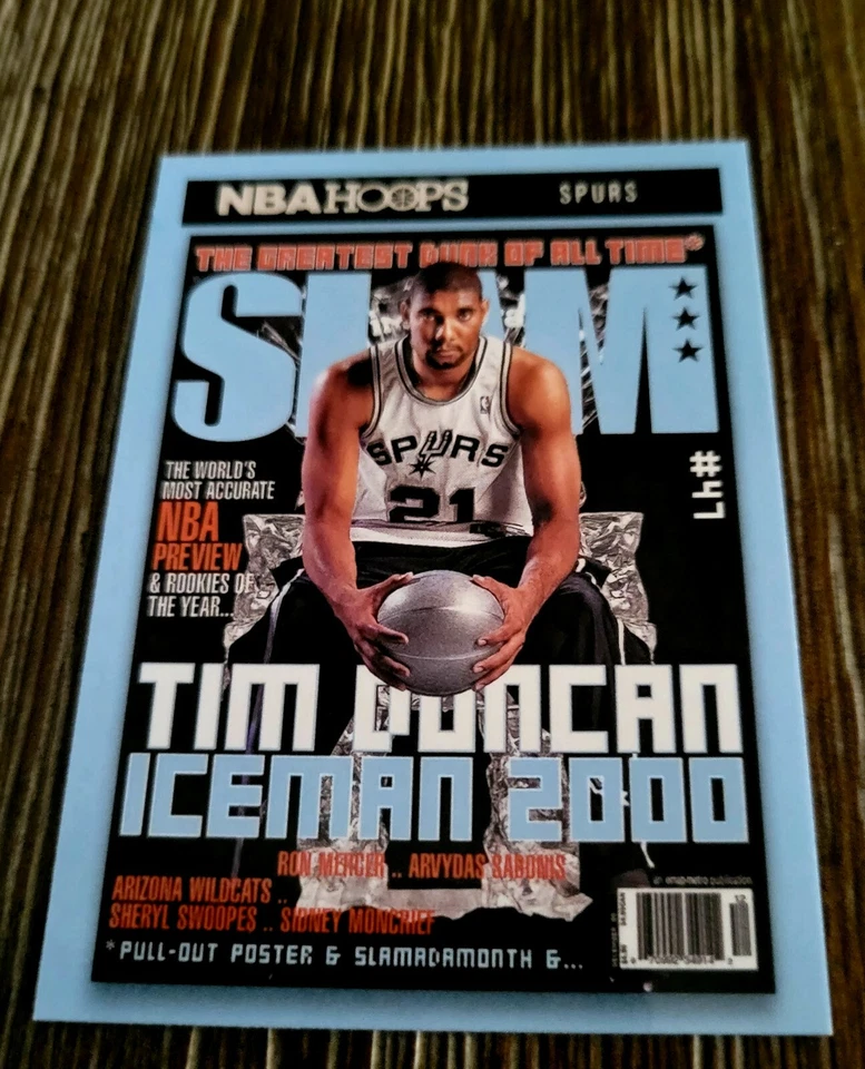 Tim Duncan 2020-21 Panini NBA Hoops Slam Cover #8 SPURS HOF - Image 1 of 2