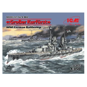 Kit acorazado alemán ICM S002 Großer Kurfürst Primera Guerra Mundial escala 1:350 - Imagen 1 de 1