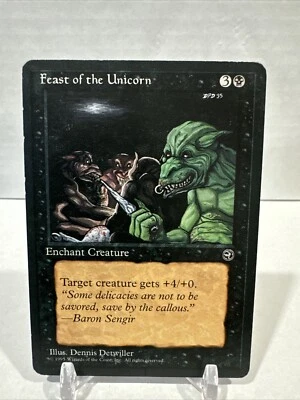 1995 Magic: The Gathering Feast Of The Unicorn Black Border - Image 1 of 2