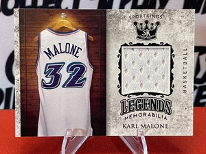 KARL MALONE ~ 2018 Sport Kings Legends Memorabilia Game Worn Patch #LSM-10 |Jazz