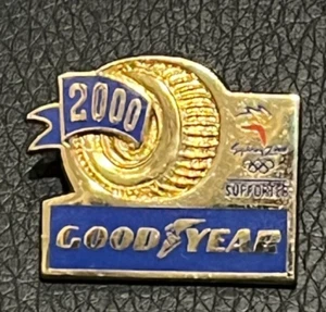 MOTORING MOTORCYCLE Pin Badge GOODYEAR Tyres SYDNEY OLYMPICS 2000 - Picture 1 of 2