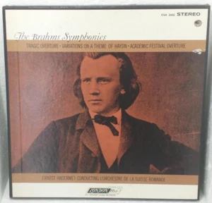 BRAHMS SYMPHONIESw/Ernest Anserme Conductor Suisse Orch NM-M London CSA2402 BOX - Picture 1 of 11