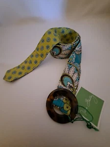 NWT Vera Bradley Reversible Belt Peacock 44" Retired Pattern - Picture 1 of 1