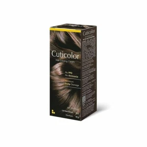 Cuticolor Hair Coloring Cream, Hair Color, 60g + 60g - Dark Brown (Pack of 1) - Picture 1 of 1