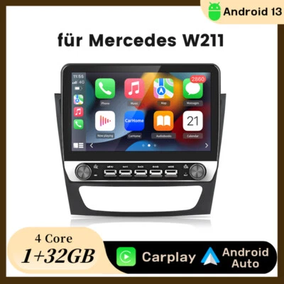 Android 14 Autoradio Für Mercedes Benz CLS E-Class W211 W219 GPS Navi Carplay - Bild 1 von 4