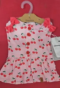 Tommy Bahama DOG Dress SMALL cherry Print NWT - Picture 1 of 3