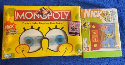 Monopoly & Waterfuls Nick SpongeBob SquarePants 2005 Collectors Edition SEALED - Image 1 of 4