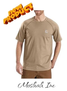 Carhartt Men's Flame Resistant Force Short Sleeve T Shirt, Khaki,Small - Picture 1 of 5