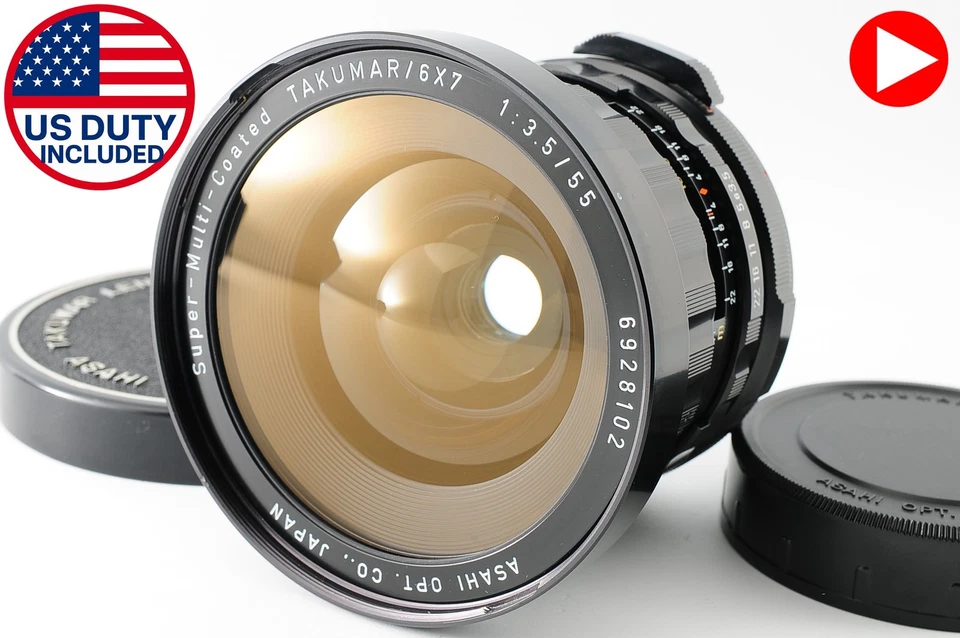 [Superior Mint] PENTAX Smc Takumar 55mm F3.5 Lente Gran Angular 6x7 67 67II De - Imagen 1 de 4