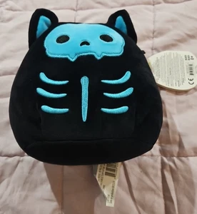 5" Stump Squishmallow NWT The Bouncer Kellytoys Cat Halloween Blue Black - Picture 1 of 4