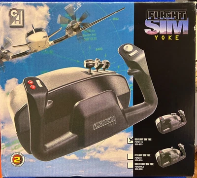 NOS (open box) CH Flight Sim Yoke USB FSY211U BRAND NEW, USA MADE - Image 1 of 4