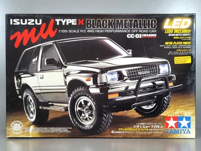 NEW Tamiya 1/10 R/C ISUZU MU Type X "Black Metallic Edition" 4WD CAR TRUCK CC-01 - Image 1 of 4