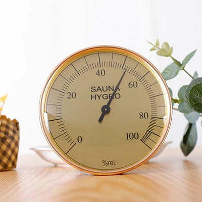 Dual Measurement For sauna Thermometer and Hygrometer in Aluminum Alloy - Image 1 of 4