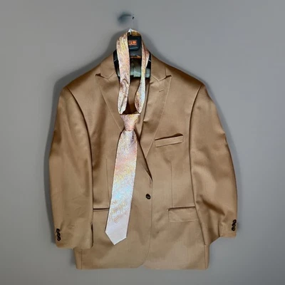 Steven Land Suit Mens 3 Piece 48R/42R Autumn Rust Walter Classic Fit Business - Image 1 of 4