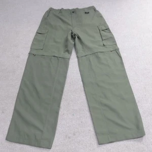 BSA Boy Scouts Pants Medium Green Olive Convertible Switchbacks - Picture 1 of 9