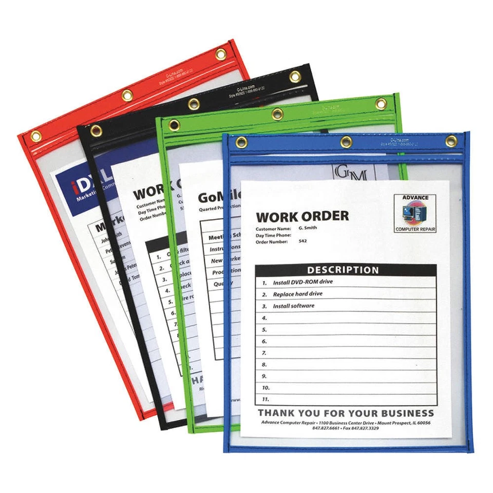 Porta entradas de tienda C-LINE 50920, transparente, 13 9/16" H, PK20 49XM11 Foto 1 de 1