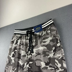 Pantalones Polo Ralph Lauren Para Hombre M Gris Pijama Camuflaje Ropa de Salón Cordón Cónico NUEVO - Imagen 1 de 11