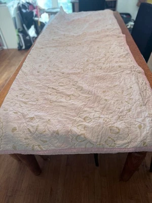 Manta ropa de cama Pottery Barn Kids FLORAL/Queen rosa gris BLANCA Foto 1 de 4