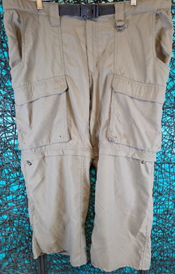 BOY SCOUTS AMERICA CONVERTIBLE PANTS WOMENS XL GREEN SWITCHBACKS BELTED READ! - Image 1 of 4