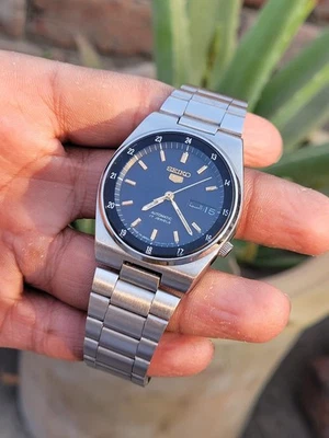 Reloj Seiko 5 Railway Time Automático 7009-3131 Día/Fecha Vintage Hombre Foto 1 de 4