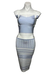 The Kewl Shop 2 Piece Set Bandage Bodycon Dress Women’s Size M NWT - Picture 1 of 13