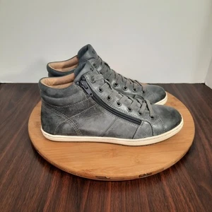 Taos Union Damenschuhe Größe 8 grau Leder seitlicher Reißverschluss Schnürschuhe Freizeit Turnschuhe - Bild 1 von 10