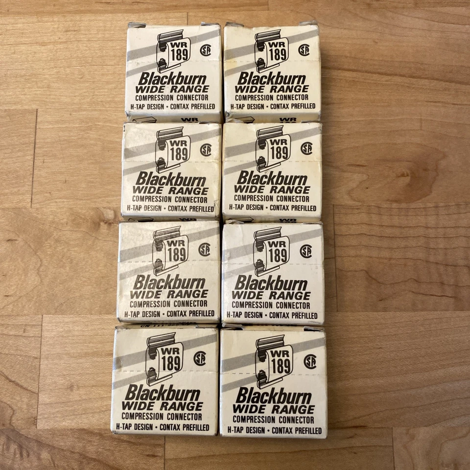 Blackburn WR189 Wide Range Compression Connector  H-TAP Design Lot of 8 - Image 1 of 1