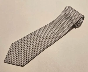 Vineyard Vines 100% Silk Custom Mens Tie Chase Collect Gray w/ Black/White Logo - Picture 1 of 5