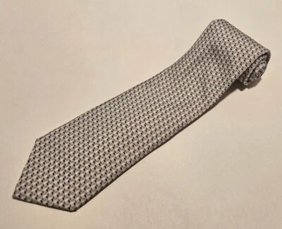 Corbata Vineyard Vines 100 % seda personalizada para hombre Chase coleccionar gris con logotipo negro/blanco Foto 1 de 4