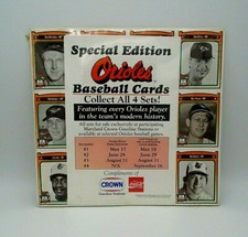 Baltimore Orioles MLB 1991 Coca Cola Crown Gas Station Set (SERIES 3) NEW Sealed