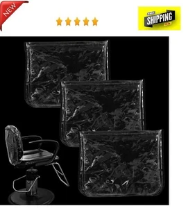 3 Pieces Chair Back Cover Plastic Clear Salon Chair Back Cover Fits Most Standar - Picture 1 of 7