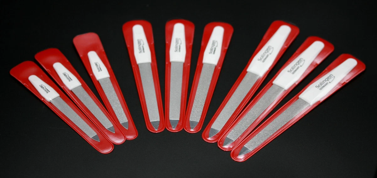 Camila Solingen Nagelfeile CS17 – 12,7cm, Doppelseitig, Aus Edelstahl, Für Maniküre & Pediküre