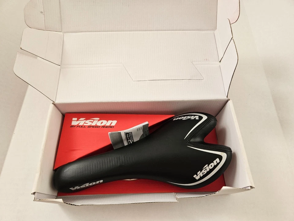 Nuevo sillín FSA Vision Tri Gel Elite bicicleta de carretera triatlón rieles de titanio 194-4000 Foto 1 de 4