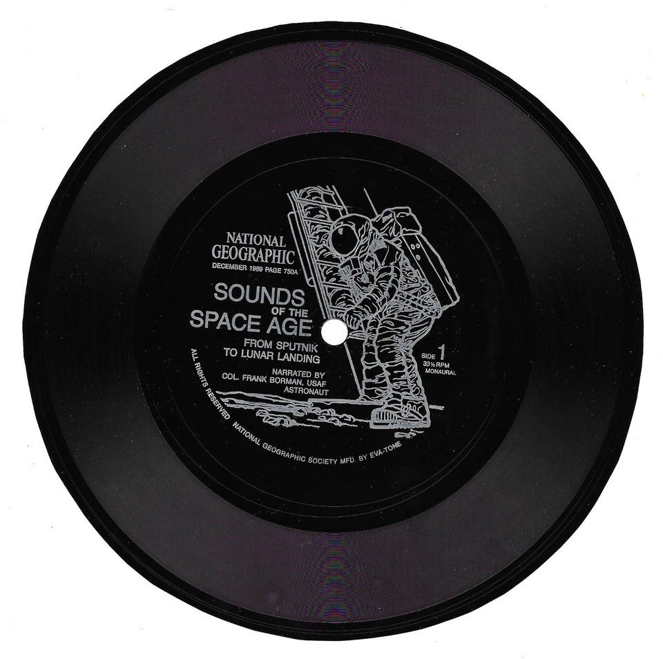 SCHALLFOLIE MONDLANDUNG 1969 SOUNDS OF THE SPACE AGE SPUTNIK TO LUNAR FLEXIDISC  - Bild 1 von 1