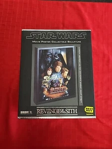 STAR WARS EPISODE 3 Revenge of the Sith Movie Poster Sculpture Best Buy - Picture 1 of 15