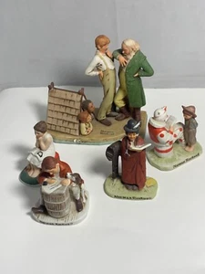 Dave Grossman 1981 NO KINGS NOR DUKES Huck Finn Norman Rockwell Figure + 4 more - Picture 1 of 20