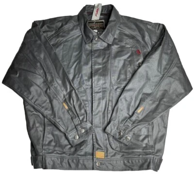 Vintage FUBU The Collection Canvas Jacket Mens XXL Gray Coat 05920 NWT - Image 1 of 4