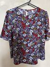 H By Henry Holland Womens Summer Top Uk 12 Multi Colour Floral Design Perfect