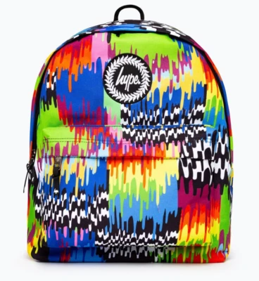 HYPE MULTI TRIPPY DRIPS RUCKSACK RUCKSACK LGBT ACID KINDER GROSS SCHULE PARTY RAVE - Bild 1 von 4
