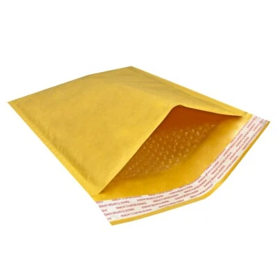 UOFFICE 200 Kraft Bubble Mailers 9.5x14.5" - #4 Self-Sealing Padded Envelopes - Image 1 of 4