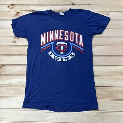 Vintage 80s Champion Minnesota Twins MLB Baseball Single Stitch Shirt Size M - Image 1 of 4