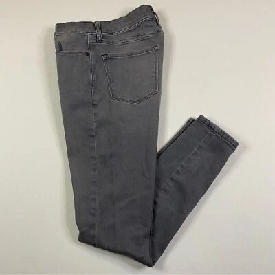 Banana Republic Button Fly High Rise Skinny Jeans Women's 4 Faded Grey Denim - Image 1 of 4