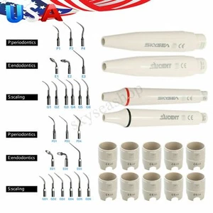Dental Ultrasonic Piezo Scaler Handpiece/Wrench Key/ 5*Tips fit EMS /DTE Satelec - Picture 1 of 33