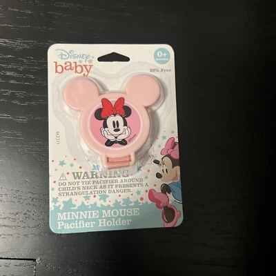 Porta Chupete Disney Baby Minnie Mouse - Nuevo - Rosa Minnie Mouse Foto 1 de 4