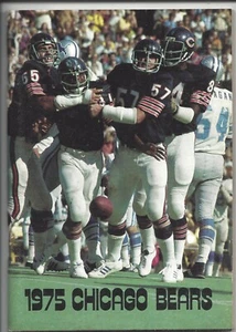 1975 Chicago Bears football media guide Doug Buffone Walter Payton rookie yr VG - Picture 1 of 2