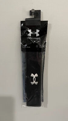 Under Armour UA Performance Black White Headband, 1276990 OSFM - Изображение 1 из 4